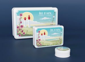 Illustration pour l'habillage de goodies pour l'office de tourisme Rochefort Océan