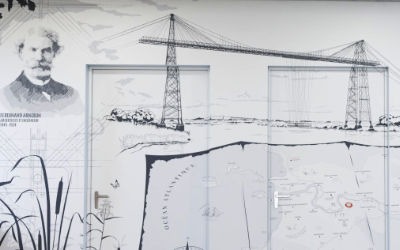 Illustration mural - Pont Transbordeur