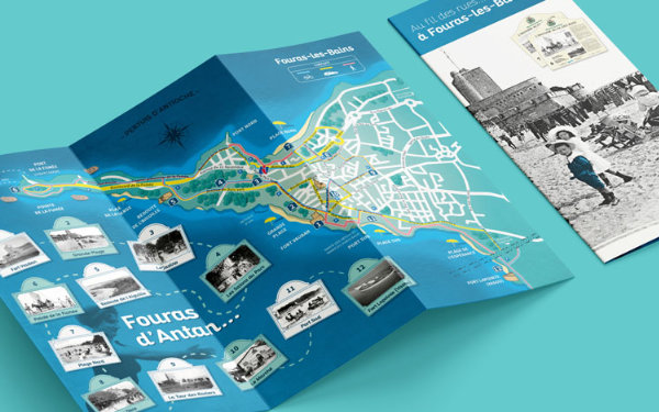 Création du dépliant "Au fil des rues" pour l'office de tourisme Rochefort Océan