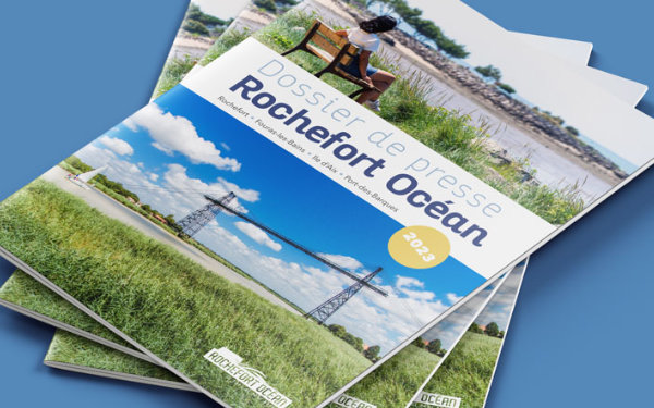 Mise en page des dossiers de presse 2023 à 2026 - Rochefort Océan