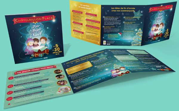 Création de l'identité visuelle des festivités de Noël - Châtelaillon plage